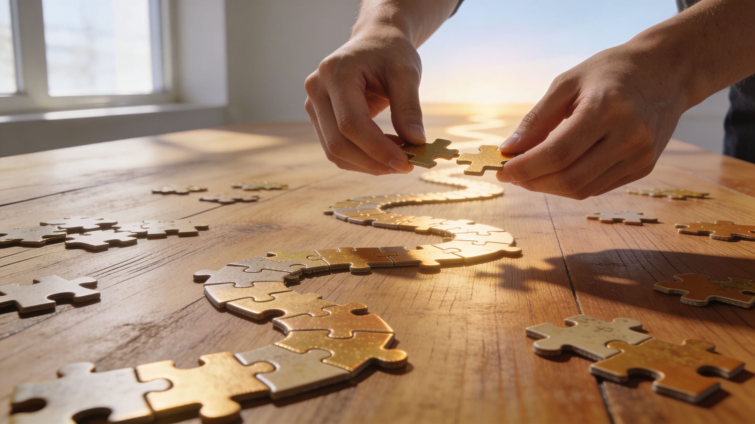 Self-Improvement Puzzle Paths